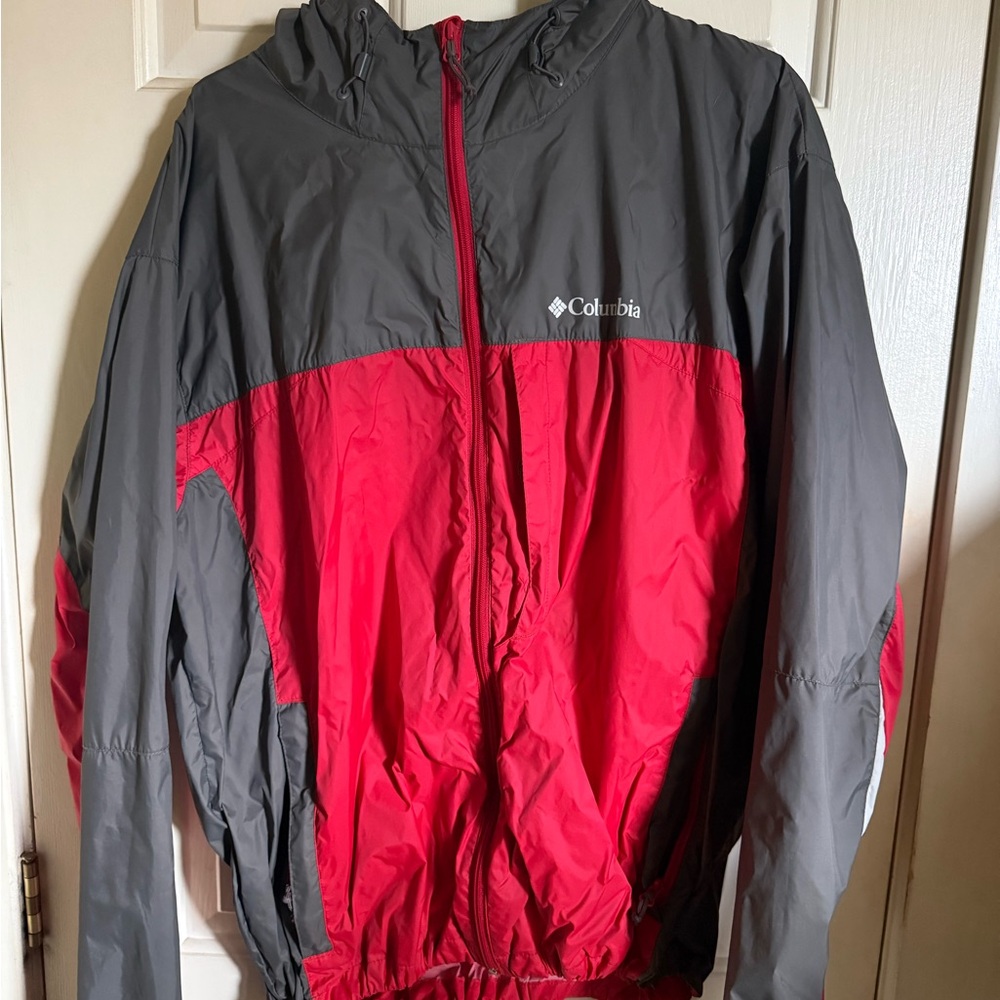 Columbia Two-Tone Red and Gray Jacket